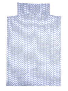 Bettwäsche 100 x 135 cm, Wolke Voile blau