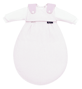 Saco de dormir Baby-Mäxchen 3 piezas, Outlast - Puntitos rosa