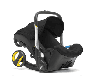 Babyschale  Plus schwarz(night) mit voll integriertem Fahrgestell, 2 in 1