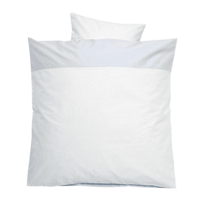 Ropa de cama 80 x 80 cm, puntitos azul