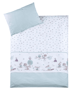 Biancheria da letto 100/135cm happy animal s mint