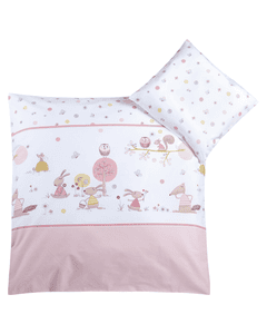 Ropa de cama 80/80cm happy animal s rosé