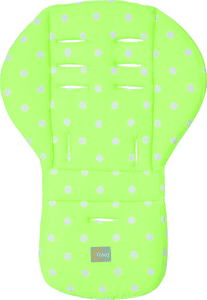 Matelas réducteur d'assise Memory, Points, vert
