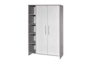 Armadio a 2 ante  ECO CASCINA bianco /colore del legno