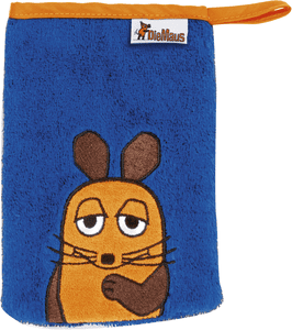 Terrycloth Washing Glove The Mouse marine 15 x 20 cm