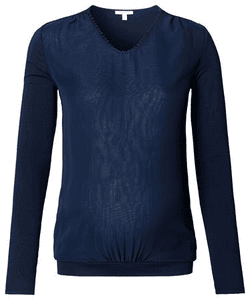 Maglia Premaman a maniche lunghe blu