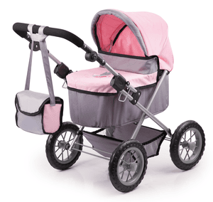 Design Puppenwagen Trendy grau/rosa, mit Fee