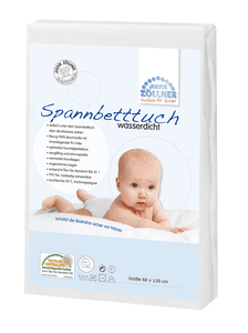 Spannbetttuch wasserdicht 60 x 120 cm