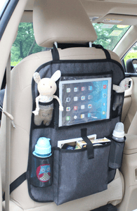 Organizer portaoggetti per sedile auto Basic nero/grigio