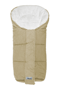 Chancelière d'hiver Alpin pour poussette et poussette-canne, beige/whitewash