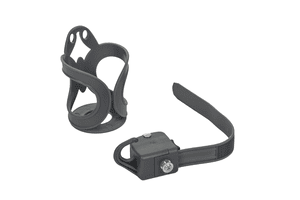 Flaschenhalter mit Taschenhalter grau