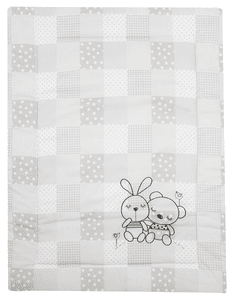 Krabbeldecke Rabbit sandgrau 100 x 135 cm