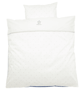 Ropa de cama Classic Star con puntitos azul 80 x 80 cm