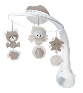 B kids®  3 in 1 Muziekmobile met lamp, grijs