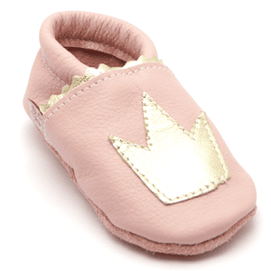 Girls Krabbelschuh Krone rosa