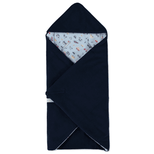 -Germany Fascia Swaddle Winter blu con auto