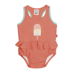 Girl s Splash &amp; Fun Tanksuit Ijsoranje