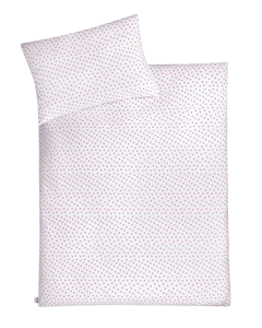 Linge de Lit Jersey Coeur rose 100 x 135 cm