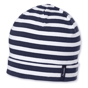 Beanie Slouch Striped Jersey marine