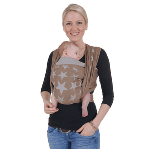 Lange Draagdoek Jacquard Los Angeles cappuccino