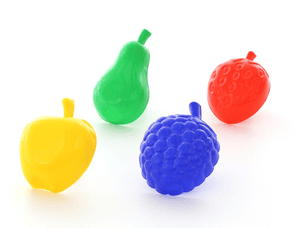 WADER QUALITY JUGUETES moldes grandes para frutas, 4 piezas