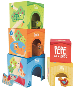 Hape Pepe & Friends Torre da impilare E0451