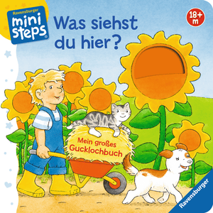 ministeps® - Was siehst du hier? Mein großes Gucklochbuch