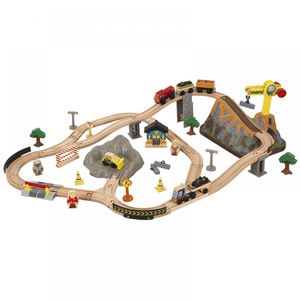 Holzeisenbahn-Set