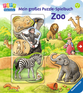 Mein großes Puzzle-Spielbuch Zoo