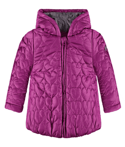 Girl s Anorak met levendige altviool met capuchon