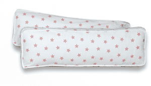 Kit coussins pour dos Étoile blanc rose, 2 pièces