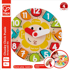 Hape puzzel Klok