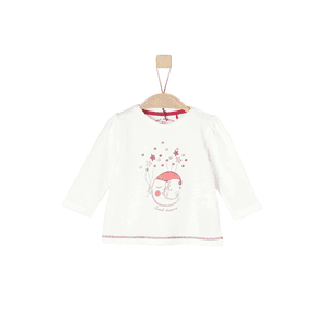 Girl s shirt met lange mouwen ecru