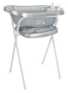 bébé-jou® Support de baignoire bébé Click Silver Stars argent 103 cm