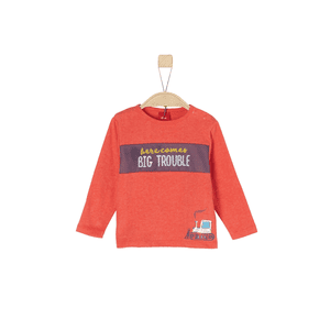 Boys Langarmshirt red melange