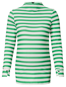 Langarmshirt Green Striped