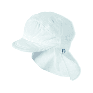 Girl s gorra con protector de cuello blanco