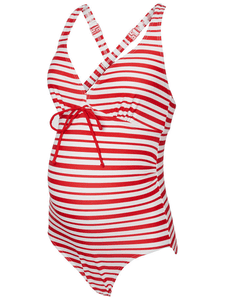 mama licious Maillot de bain de grossesse MLJOSEFINE rouge/blanc