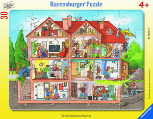 Rahmenpuzzle - Blick ins Haus 30 Teile