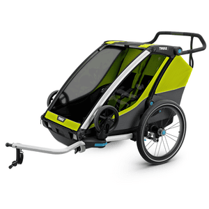 Kinderfahrradanhänger Chariot Cab 2 Chartreuse green