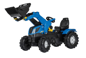 rolly®toys Kindertraktor rollyFarmtrac New Holland mit rollyTrac Lader