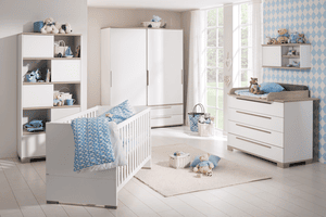 Kinderzimmer Carlo 2-türig breit weiß