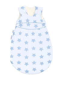 Sacco nanna Klimasoft warm soft stars cool blue 60cm - 110cm