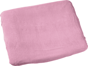 Housse de matelas à langer éponge soft rose 75x85 cm