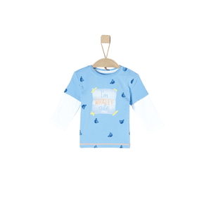 Langarmshirt light blue aop