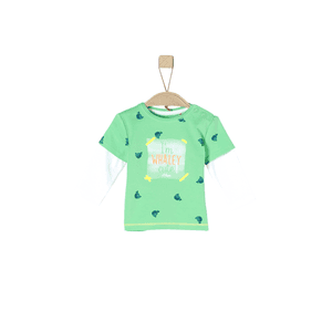 Maglia a manica lunga verde chiaro aop