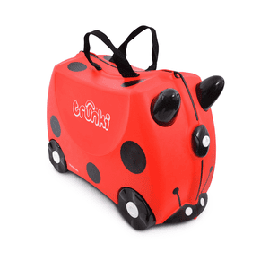 Valise à roulettes enfant coccinelle Harley, rouge