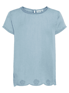 Girl s T-Shirt Akkamma lichtblauw denim