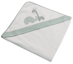 Be Be 's Collection Kapuzenbadetuch Max & Mila mint 100 x 100 cm