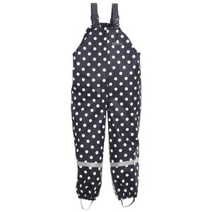 Salopette de pluie enfant Softskin pois bleu marine